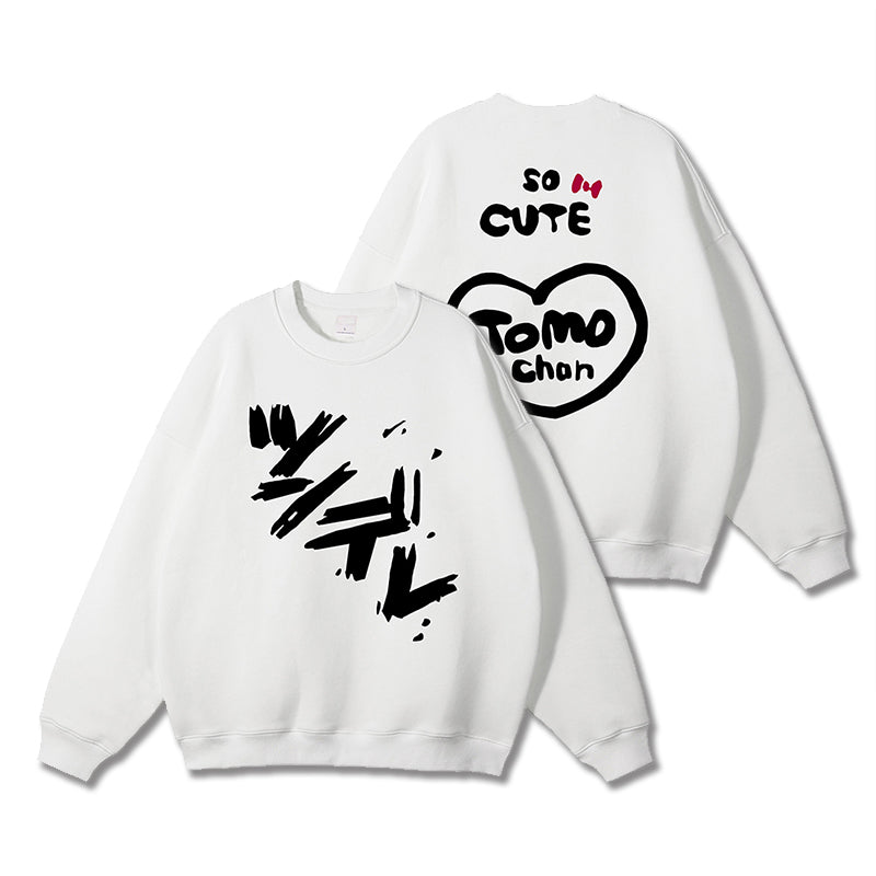 Mädchenband Cry Tomo Chan Rundhals-Sweatshirt
