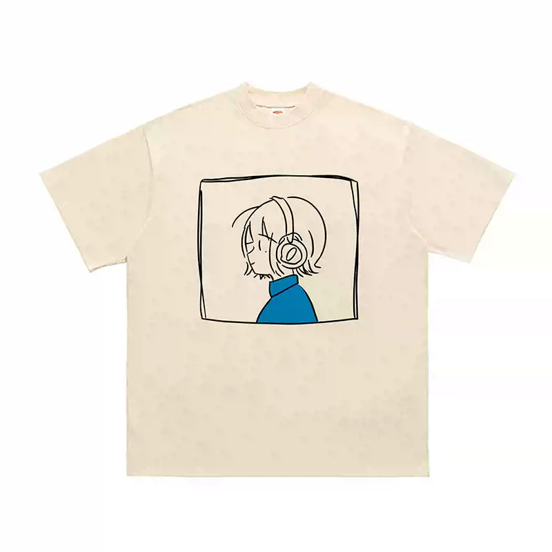 Pure Cotton Bocchi The Rock T-skjorte i mangastil