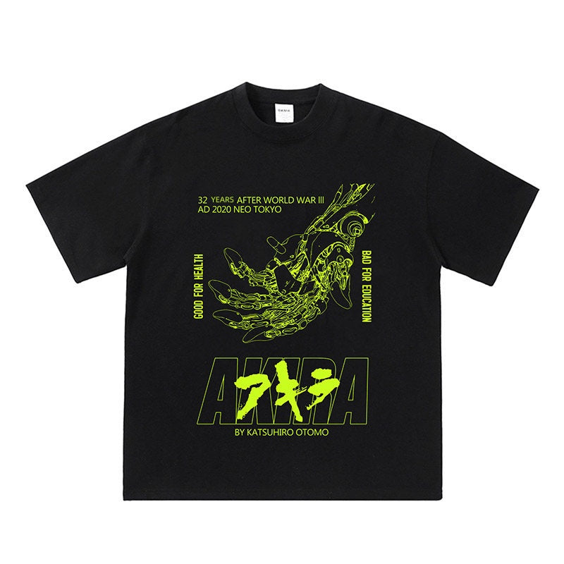 Camiseta vintage Akira de puro algodón
