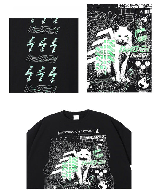 Dandadan – Süßes, ästhetisches Langarm-T-Shirt aus reiner Baumwolle