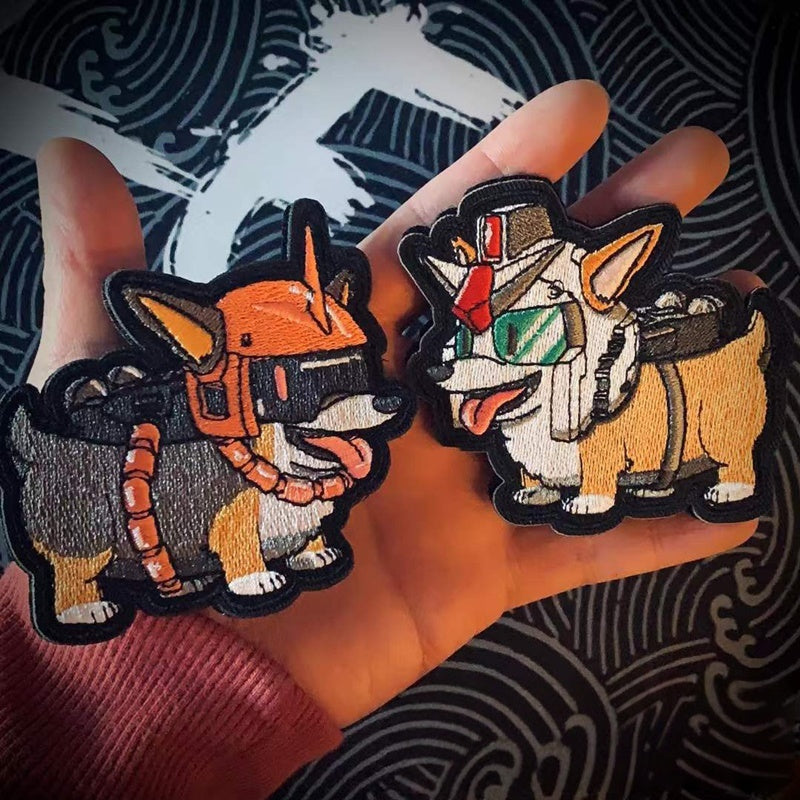 Mecha Corgi Glow Tactical Morale Patch