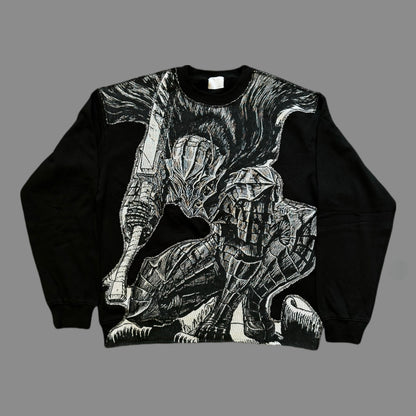 Sweat à capuche gothique à col en fourrure