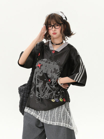 Camiseta de manga larga estética Dandadan de puro algodón