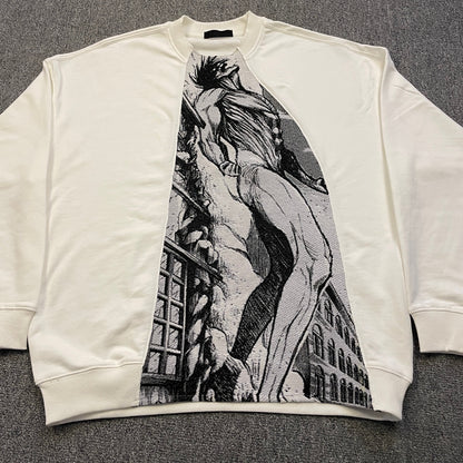 Sweat à capuche gothique à col en fourrure