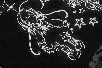 Dandadan – Süßes, ästhetisches Langarm-T-Shirt aus reiner Baumwolle