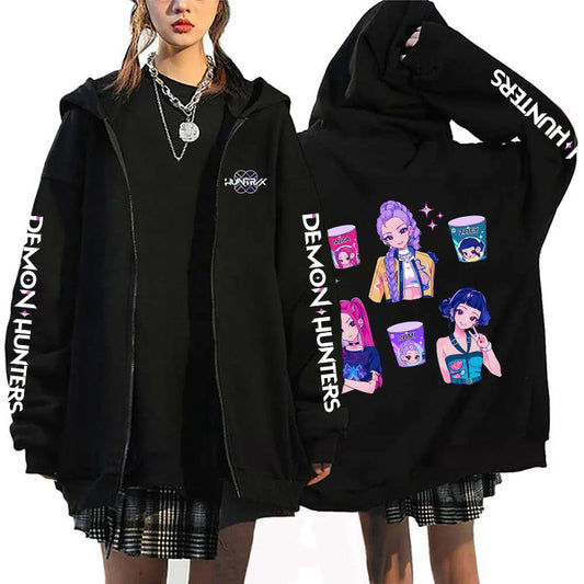 K-Pop Demon Hunters Zip-Up Hoodie Cardigan