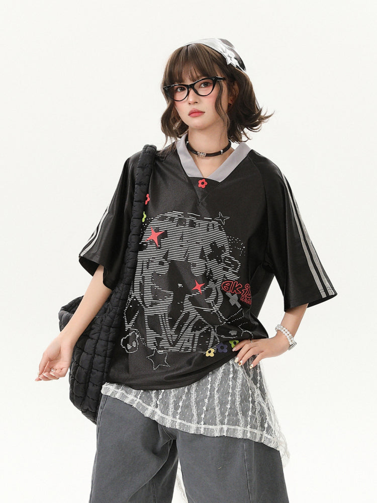 Camiseta de manga larga estética Dandadan de puro algodón