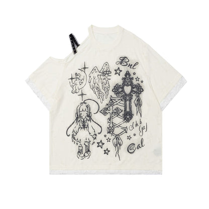 Dandadan – Süßes, ästhetisches Langarm-T-Shirt aus reiner Baumwolle