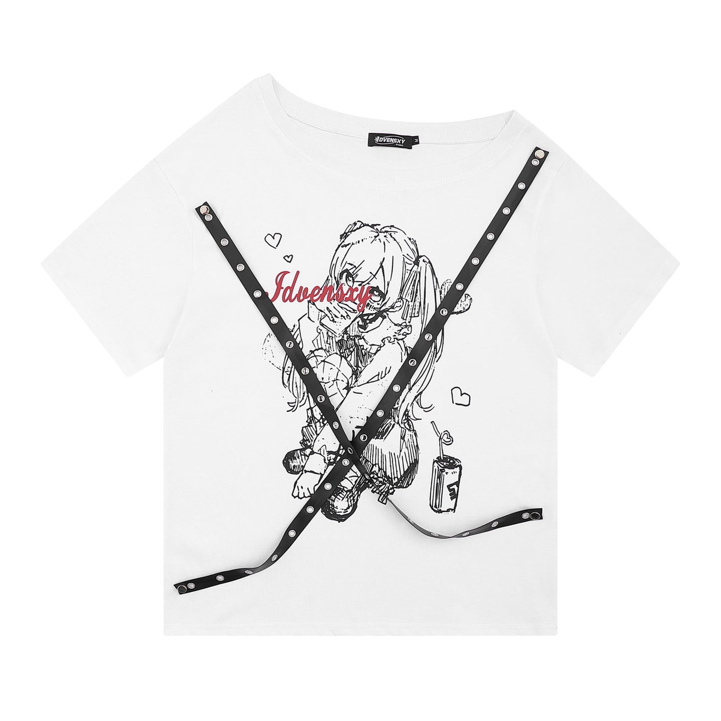 Camiseta de manga comprida Dandadan de algodão puro com estética fofa