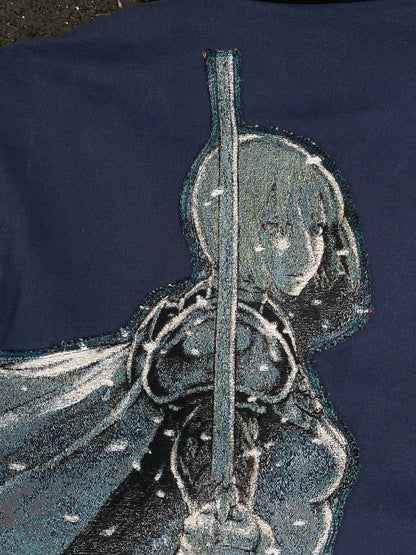 Sweat à capuche gothique à col en fourrure