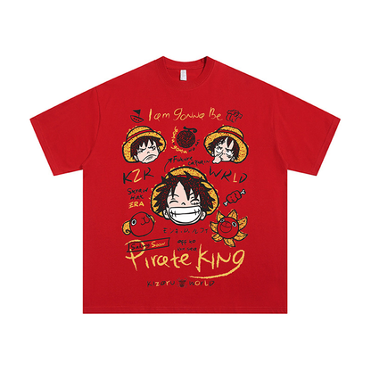Puur katoenen Dandadan schattig esthetisch T-shirt met lange mouwen