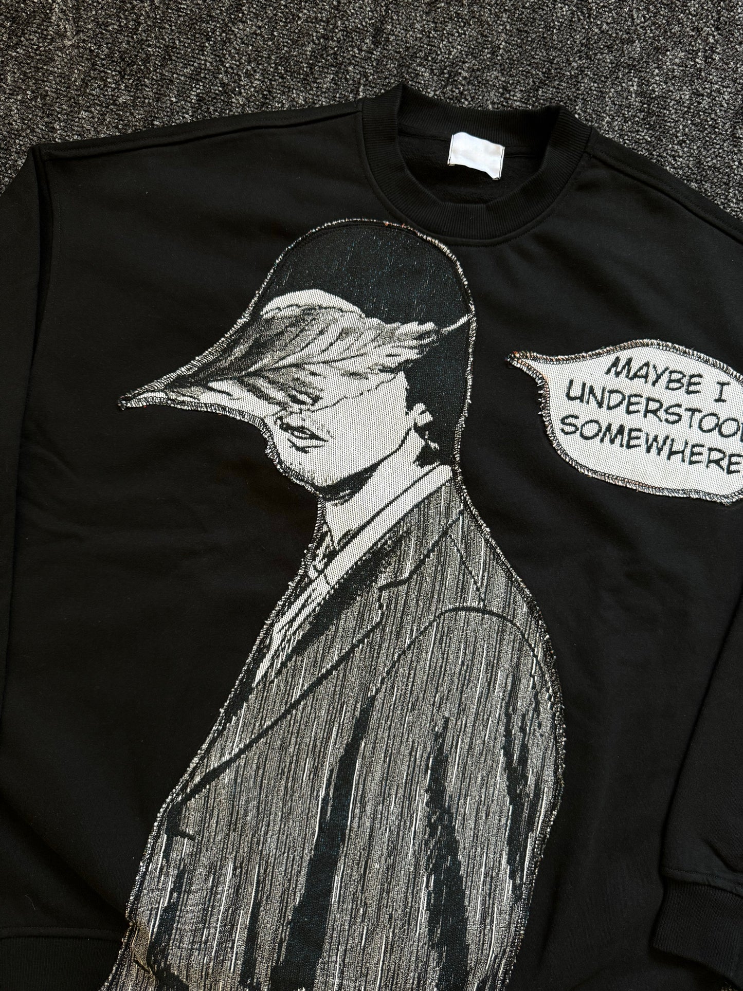 Sweat à capuche gothique à col en fourrure