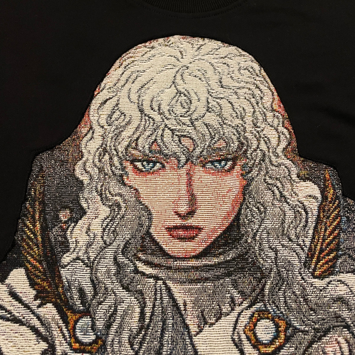 Berserk Griffith besticktes Rundhals-Sweatshirt