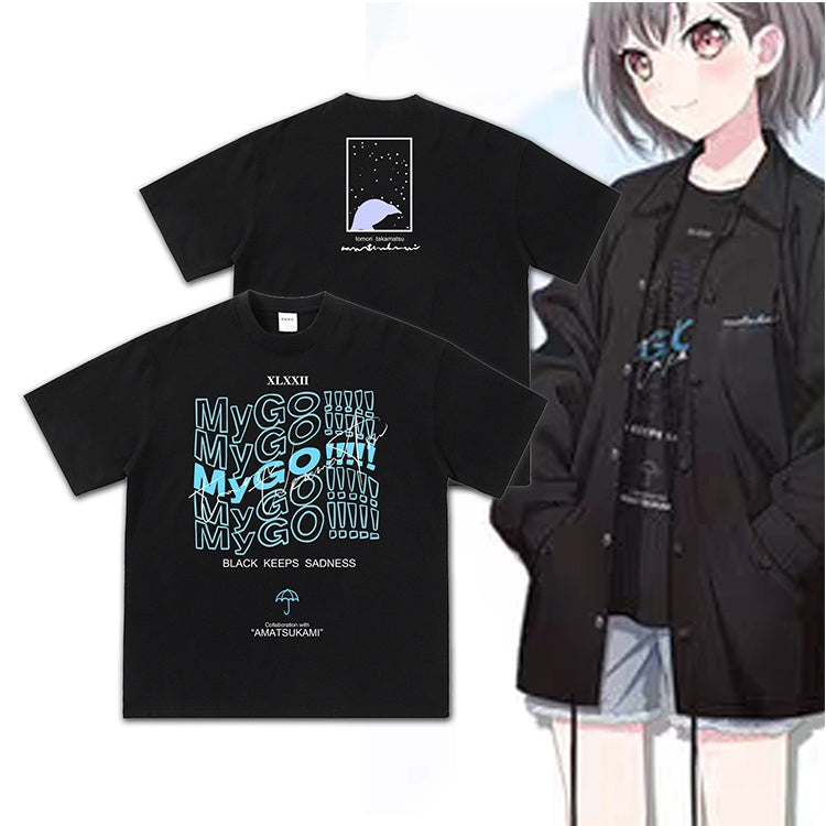 Camiseta de manga comprida Dandadan de algodão puro com estética fofa