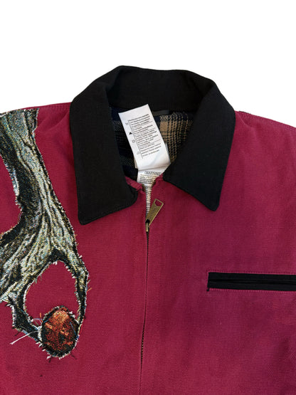 Sweat à capuche gothique à col en fourrure