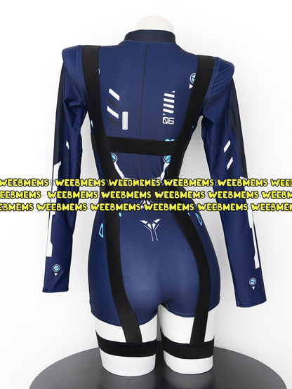 Cyberpunk Mecha Agent Bodysuit
