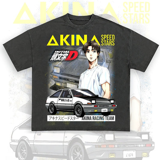 T-shirt stampata DTG con iniziale D in puro cotone