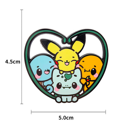 Classic Japanese Anime Spirit Beast Metal Pin Badge