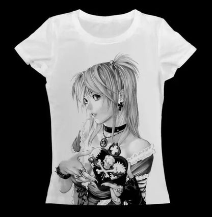 Puur katoenen Dandadan schattig esthetisch T-shirt met lange mouwen