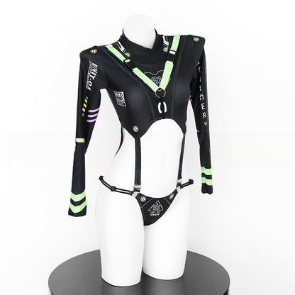 Futuristic Agent 01 Cutout Bodysuit
