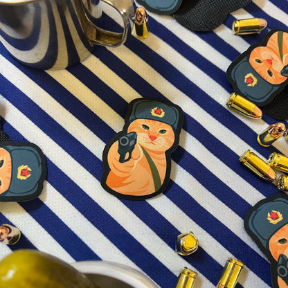 Commissar Style Cat Tactical Morale Patch