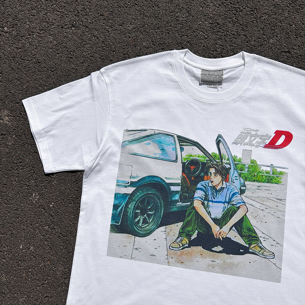 T-Shirt aus reiner Baumwolle mit Akira Cyberpunk Kaneda DTG-Druck