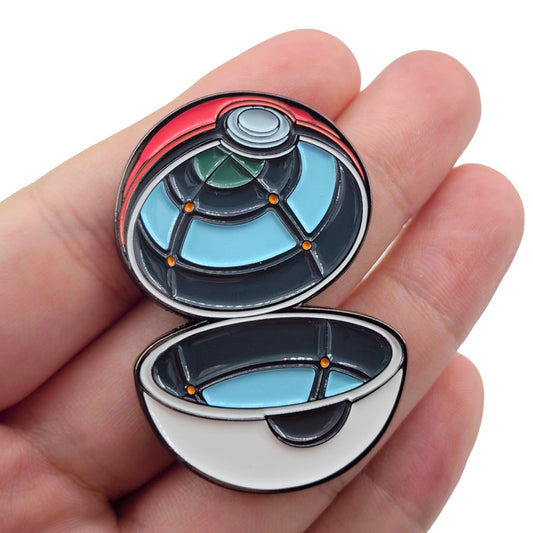 Classic Japanese Anime Spirit Beast Metal Pin Badge