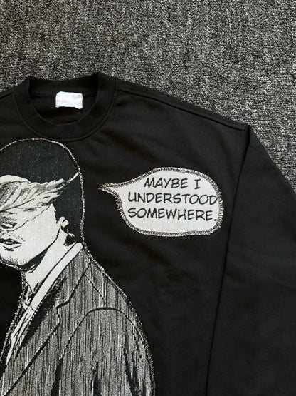 Sweat à capuche gothique à col en fourrure