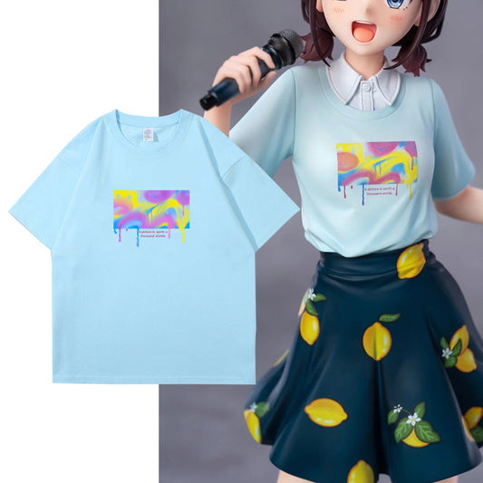 T-shirt en pur coton pour filles