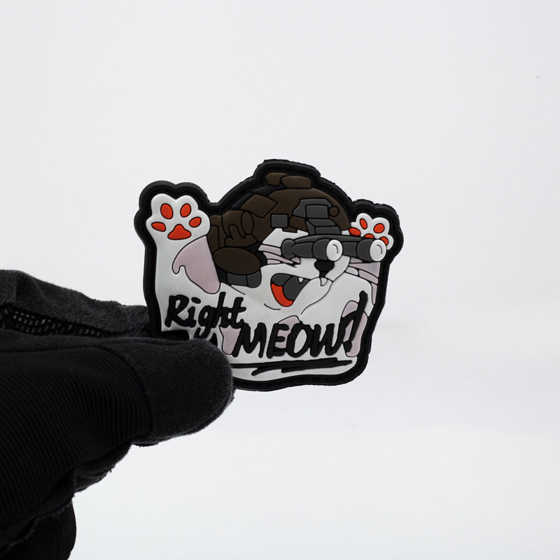 "Right Meow" Hook & Loop Tactical Morale Patch
