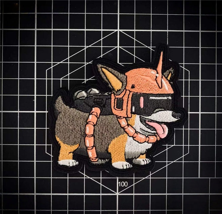 Mecha Corgi Glow Tactical Morale Patch