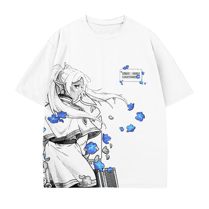 Dandadan – Süßes, ästhetisches Langarm-T-Shirt aus reiner Baumwolle