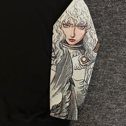 Sweat à capuche gothique à col en fourrure