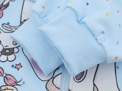 Camiseta de manga comprida Dandadan de algodão puro com estética fofa