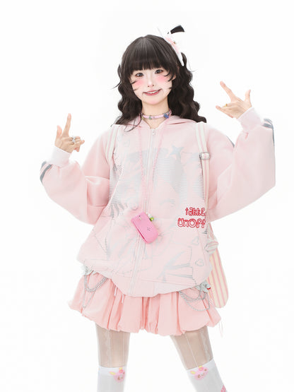 Camiseta de manga larga estética Dandadan de puro algodón