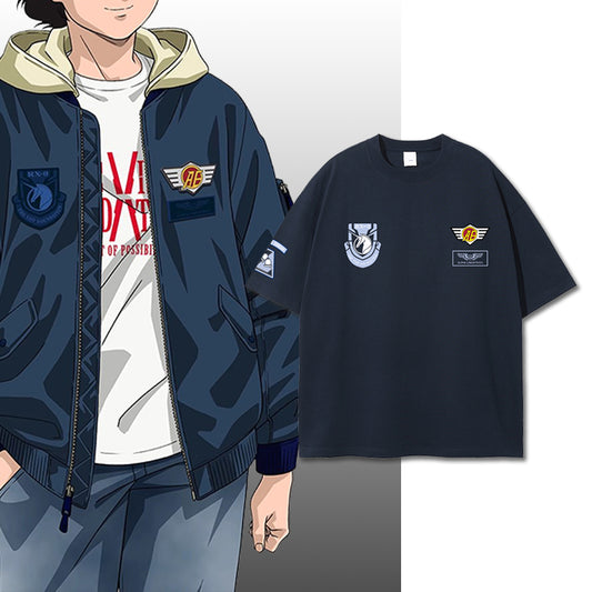 Pure Cotton Mobile Suit Gundam Unicorn Marida & Banagher Graphic T-shirt