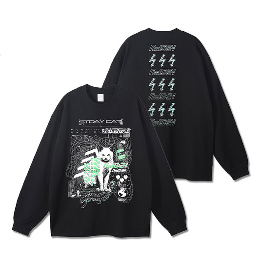 Dandadan – Süßes, ästhetisches Langarm-T-Shirt aus reiner Baumwolle