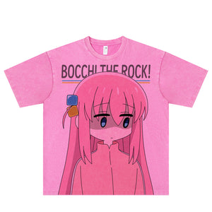 Camiseta de manga comprida Dandadan de algodão puro com estética fofa