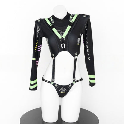 Futuristic Agent 01 Cutout Bodysuit