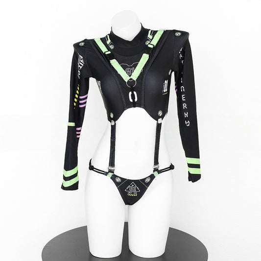 Futuristic Agent 01 Cutout Bodysuit