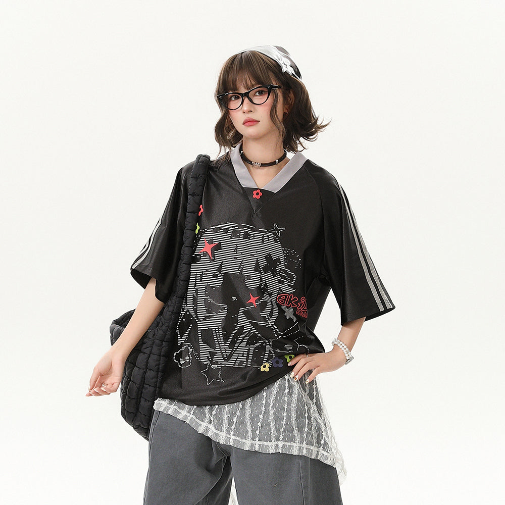 Camiseta de manga larga estética Dandadan de puro algodón