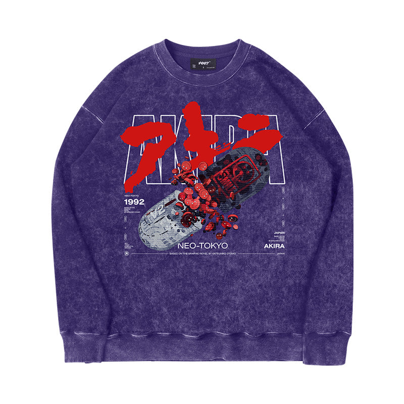 Reiner Baumwollpullover „Offensichtlich gestohlen“ von Kusanagi CT-3X