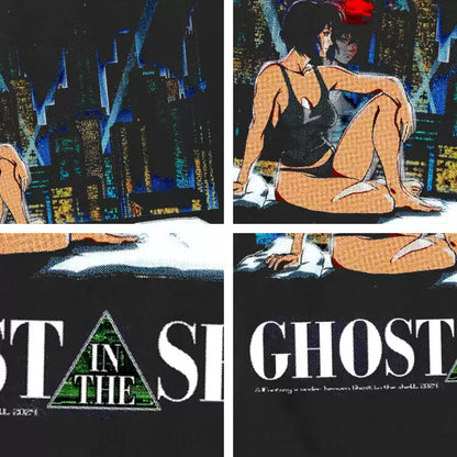 Pure Cotton Ghost in the Shell pitkähihainen T-paita