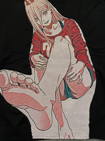 Sweat à capuche gothique à col en fourrure