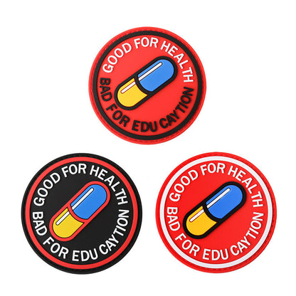 “Good For Health” Glow-in-the-Dark PVC Tactical Morale Patch