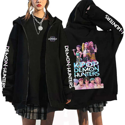 K-Pop Demon Hunters Zip-Up Hoodie Cardigan