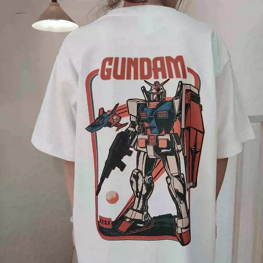 T-shirt Gundam en pur coton pour costume mobile