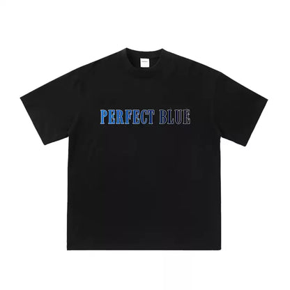 Puur katoenen perfect blauw T-shirt