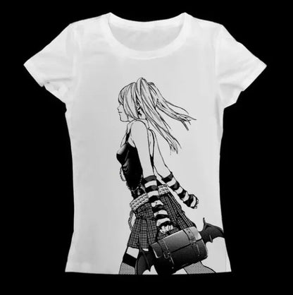 Puur katoenen Dandadan schattig esthetisch T-shirt met lange mouwen