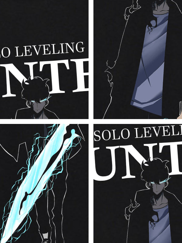 Camiseta de algodón puro de Sung Jinwoo de Solo Leveling